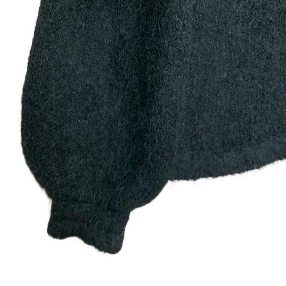 La Maille Sezane Angie Cardigan Sweater Womens XS Black Crochet, Feminine New - Picture 6 of 16